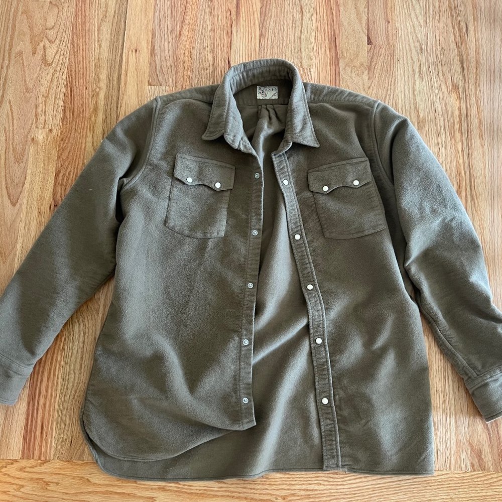 Wythe New York Pearlsnap Button Flannel - Green